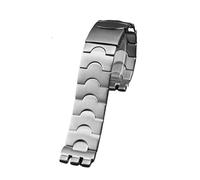 AJASMKLX Metal Stainless Steel Watchband Bracelet Fit For Swatch YGS749G YCS Yas YGS IRONY Ceramic Men Women Watch Chain Strap 17mm 19mm 21mm(SWQ-G21-silver,17mm)