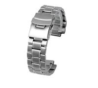 AJASMKLX Solid Stainless Steel Watch Band Strap Fit For Timex Fit For Tides T45601 T2N721 T2N720 T2N739 TW2T76500 Men Compass Metal Watchband(B silver)