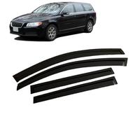 AjaxCat Wind Deflectors For Volvo XC70 V70 2008-2016 - Keep Your Car Ventilated in Rain - Reduce Wind Turbulence
