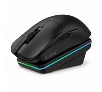 AJAZZ AJ200 AI MC Wireless Gaming Mouse with Charging Dock, AI Assistant, 24000 DPI PAW3311 Sensor, Tri-Mode BT/2.4G/USB-C, 63g Lightweight Ergonomic for PC Gaming Office, for CS2/Valorant/Apex Legend