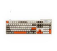 AJAZZ AK35I V3 104-Key Full Size Wired Board Mount Keyboard with Multimedia Buttons and Knob Control, Five Layer Pad, OEM Profile PBT Keycaps, Keyboard