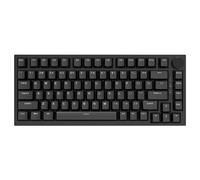 AJAZZ AK820 75% Wired Mechanical Keyboard, QWERTY US layout, Hot-Swappable Linear Switches, Gasket Mount, White Backlight, 83 Keys with CNC Volume Knob, Poron Foam, OEM Profile PBT Keycaps, Compatible