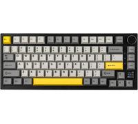 Ajazz AK820 Pro 75% Mechanical Tri-Mode Keyboard, QWERTY US layout, Gasket Mount, Wired/Bluetooth/2.4G, TFT Display, RGB Backlit, Hot-Swappable, Sound-Dampening Foam, PBT Keycaps, Compatible with Win/