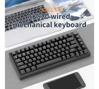 AJAZZ AK820 Wired with rotary volume buttons Hot-swappable keys for office and home mechanical keyboards AK820 wired