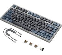 AJAZZ AK832 Mechanical Keyboard - 75% Low Profile Wireless, Bluetooth 5.2 & 2.4G Wired, Ultra-thin, Air75, G213, Brown Switch, Compatible with Windows & Mac