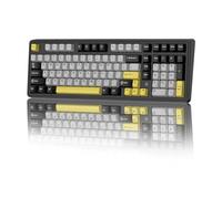 Ajazz AK980MAX Wired Magnetic Axis Mechanical Keyboard, 98% Hot-Swappable Custom Keyboard with RGB Backlighting (Black Gray Yellow)