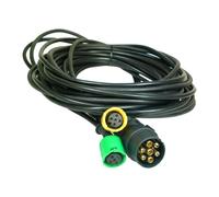 AJBA 4m Wiring Harness for Erde & Daxara Trailers, AJBA 7 Pin Plug to 5 Pin Connector