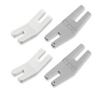 Ajcotahm 4PCS Hump Jumper Sewing Tool Set Large + Small Seam Aid & Rolled Hemmer Foot Essential Sewing Accessories and Tools