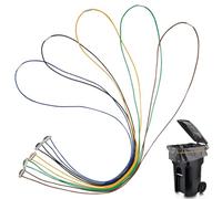 Ajcotahm 5 PCS Trash Can Rubber Bands, Adjustable Large Garbage Can Bands Fits 32-55 Gallon Trash Cans for Kitchen Home Office School