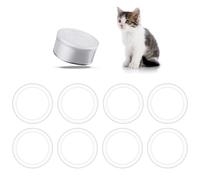 Ajcotahm 8 PCS Tin Lids for Dog Food, 75 Mm Reusable Pet Food Can Covers, Plastic Transparent Tight Seal Lids for Dog Cat Foods Saver for Canned Goods