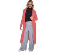 AJFASHION Ladies Maxi Plus Size Long Cardigans for Women UK Plus Size New Collared Top Long Full Sleeve Floaty Women's Ladies Cardigans Coatigans UK Sizes 8-26