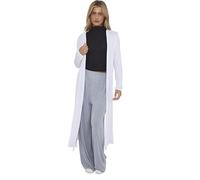 AJFASHION Ladies Maxi Plus Size Long Cardigans for Women UK Plus Size New Collared Top Long Full Sleeve Floaty Women's Ladies Cardigans Coatigans UK Sizes 8-26