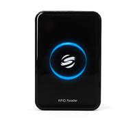 Ajfwm RFID Reader Writer, Dual Frequency 125KHz/13.56MHz, USB, Supports EM4100, ISO Prox, MFS50S70, 14443A Tags, Multi-OS Compatible