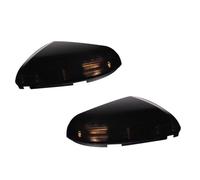 Ajfwuehdpg For Dodge For Ram 1500 2500 Front Mirror Turn Signal Puddle Light Side Marker LED Lamp Assembly 2010-2018 Wing Mirror Indicator Blinker(2PC R L Smoke)