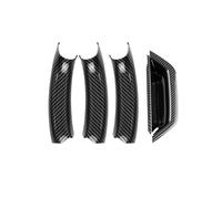 AJHJET 4Pieces for BMW for X3 for X4 for F25 for F26 2010-2016 Car Interior Door Handle Panel Pull Cover Trim Car Interior Accessories(Carbon Style Set)