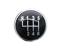 AJHJET 5/6 SpeedGear Shift Knob Cap Cover for SEAT for Ibiza for Cordoba for INCA 1996-2002 Car Shift Knob(Black Silver 6-Speed)