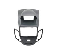 AJHJET Fascia Radio Frame 7 Inch 2Din Car Radio Fascia Frame Dash Panel Trim Kit Stereo Installation Face Plate For Fiesta 2008-2014 2015 2016 2017(Only Black Frame)