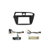 AJHJET Fascia Radio Frame 9'' Car Radio Fascia Android MP5 Player Panel Casing Frame 2 Din Stereo Dash Cover Trim For HYUNDAI For I20 2014 2015 2016 2017 2018 2019(FrameA Cable 2PCS)