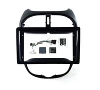 AJHJET Fascia Radio Frame 9 Inch 2 Din Car Dashboard Frame CAR DVD Radio Panel Navigation Android For Peugeot 206 2000-2010(Frame an canbus)