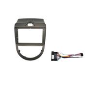 AJHJET Fascia Radio Frame 9 Inch Auto Stereo Dash Panel Mounting Head Unit Frame Kit Mount Trim 2 Din Android MP5 Car Radio Fascia For KIA For SOUL 2010-2013(Frame an cord)
