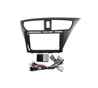 AJHJET Fascia Radio Frame 9 Inch For Civic For Hatchback 2012 Car Frame Fascia Adapter Android Radio Dash Fitting Panel Kit(RHD Cable Canbus)
