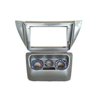 AJHJET Fascia Radio Frame 9 Inch For Mitsubishi For Lancer Ix 2004 2005 2006 Car Multimedia Frame Radio Audio Dashboard Panel Fascias(Only Frame SILVER)