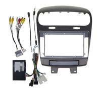 AJHJET Fascia Radio Frame For Dodge For Journey 2012-2015 2016 2017 2018 2019 2020 Car Frame Fascia Adapter Canbus Box Decoder Android Radio Dash Fitting Panel Kit(Full Set A)