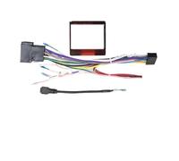 AJHJET Fascia Radio Frame For PEUGEOT 207 2006-2010 9INCH Car Stereo Radio Android Frame Panel Fascia Cable Video Harness Adapter Dashboard Decoder Canbus(B)