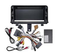 AJHJET Fascia Radio Frame For Q3 12.3 Inch Car Frame Fascia Adapter Canbus Box Decoder Android Radio Audio Dash Fitting Panel Kit(12.3 High BSJ)