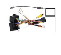 AJHJET Fascia Radio Frame For VW For GOLF 6 2010-2013 9INCH LHD RHD Matt Black 2 Din Car Interior Stereo Android Frame Kit Panel Fascia Cable Video Harness CD(B)