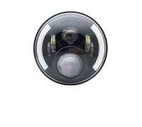 AJHJET For FLD For Touring For Softail 1 PCS 7 Inch Led Motorcycle Headlight 40W/50W/60W/80W/90W 7" Shell Housing Brackets Motorbike Headlamp Front Headlight(1 pcs black 60W E)