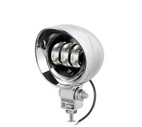 AJHJET Motorbike Headlights LED Spot Driving Light Dual Color Headlight Auxiliary Spotlight Lamp ATV Scooter For Suzuki For Chopper For Bobber For Touring(1 piece No Halo)