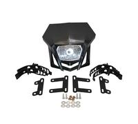 AJHJET Motorbike Headlights Motocross Halogen Headlamp Head Light For CRF 450 XR 250 Motorcycle Headlight For Enduro(Black)
