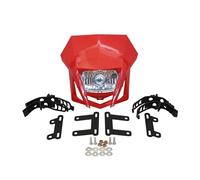 AJHJET Motorbike Headlights Motocross Halogen Headlamp Head Light For CRF 450 XR 250 Motorcycle Headlight For Enduro(Red)