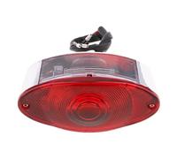 AJHJET Motorbike Headlights Motorcycle Bike Rear Tail Stop Red Light Lamp With Brake Running License Plate Universal For Suzuki(Short Wire)