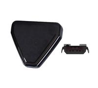 AJHJET Universal 19 LED Brake Signal Light F1 Triangle Style Car Rear Third Lights Auto Tail Warning Lamp 12V For JDM For BBA Third Brake Stop Light(Black)