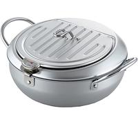 Aji-raku-tei II thermometer with a deep fryer with lid 24cm SJ1025 (Japan import / The package and the manual are written in Japanese)