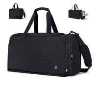 aji Travel Bag for Men and Women with Removable Cosmetic Bag, Separate Shoe Compartment, Laptop Compartment and Moisture-Separated Compartment, Weekender Lightweight, Hand Luggage Bag for Travel