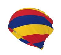 Ajiekjdsv Flag of Romania Multifunction Beanie Hat - Soft and Stretchy Skull Cap for Men and Women - Versatile Headwear for Fashion Black