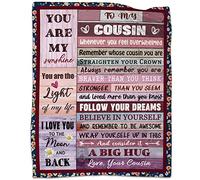 AJIIUSV Cousin Gifts Throw Blanket - Cousin Birthday & Holiday Gifts - 50"x60"