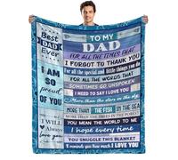 AJIIUSV Dad Gifts from Daughter Fathers Day Blanket Gifts from Son Throw Blanket to Dad Birthday Gifts for Christmas Thanksgiving Gifts Blankets 50"x60"