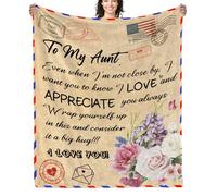 AJIIUSV Gifts for Aunt, Aunt Gifts from Niece, to My Aunt Blanket from Niece, Birthday Gifts for Aunt, Mothers Day Christmas Thanksgiving Blanket Gifts for Aunt Throw Blanket 60"x80"