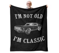 AJIIUSV Gifts for Men - Funny Birthday Father's Day Retirement Gift Ideas for Older Men Grandpa Dad Husband - Throw Blanket 50"x60"