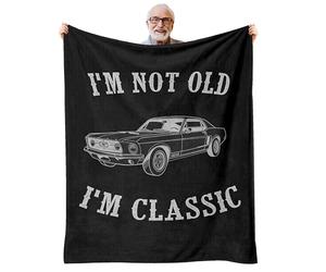 AJIIUSV Gifts for Men - Funny Birthday Father's Day Retirement Gift Ideas for Older Men Grandpa Dad Husband - Throw Blanket 50"x60"
