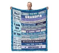 AJIIUSV Grandpa Gifts - Throw Blankets 50"x60" for Birthday, Fathers Day, Christmas & Thanksgiving