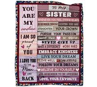 AJIIUSV Sister Gift Blanket for Sisters - Thanksgiving, Christmas & Mothers Day - 50"x60"