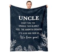 AJIIUSV Uncle Gifts - Best Blanket for Uncles - Fathers Day, Christmas, Thanksgiving - 50"x60"