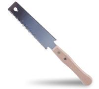 AJinacious Small Japanese Hand Saw, 6 Inch Double Edged Pull Saw, 14/17 TPI, Fine Tooth, Wooden Handle, Perfect for Fine Cutting Wood, Woodworking Tools