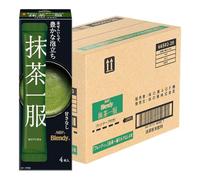 Ajinomoto AGF Blendy Instant Matcha Powder - Authentic Japanese Green Tea (4 Sachets) 30g | Smooth & Creamy Matcha Latte (12)