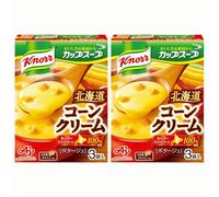 Ajinomoto Knorr Japanese Hokkaido Corn Cream Soup Potage Soup, 3 Sachets Convenient & Portable Ready Creamy Soup Comfort Food Thick Soup 55.8g (Pack of 2)